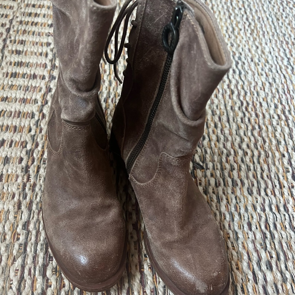 Brown Sofft Leather Ankle Boots - Picture 2 of 4